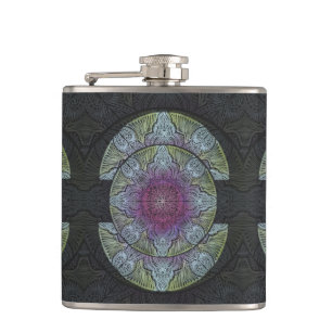 Zen Awakening, reiki, healing, chakra Hip Flask