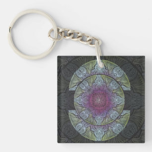 Zen Awakening, reiki, healing, chakra Key Ring