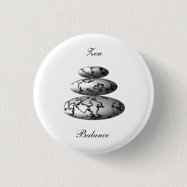 Zen Balance 3 Cm Round Badge (Front)
