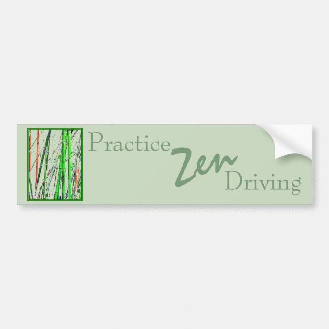 'Zen Bamboo'  Bumper Sticker (Front)