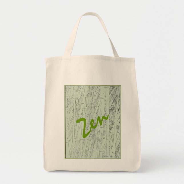 ''Zen Bamboo'  Canvas Tote (Front)