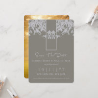 Zen Bamboo Double Happiness Chinese Save The Date 