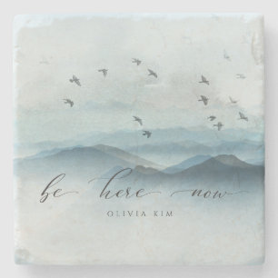 Zen Be Here Now Keepsake Stone Coaster