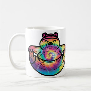 Zen Bear: Tie Dye Yoga Coffee Mug