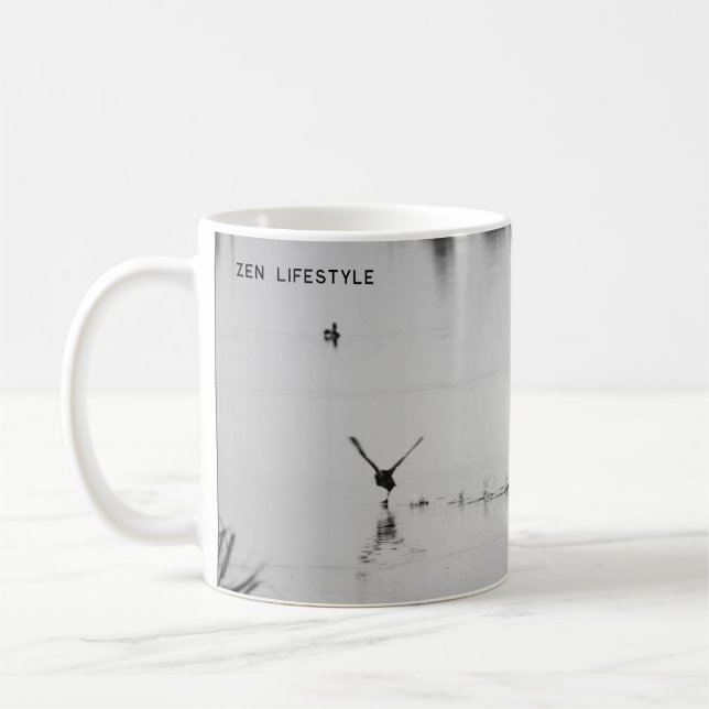 Zen Bird/Zen Lifestyle/Magnetic card Coffee Mug (Left)