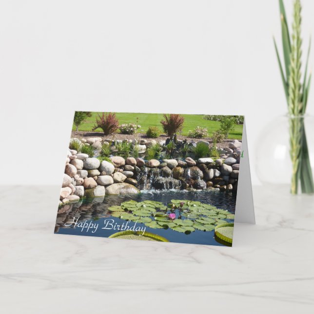 Zen Birthday Card,  good for all ages and sexes Card (Front)