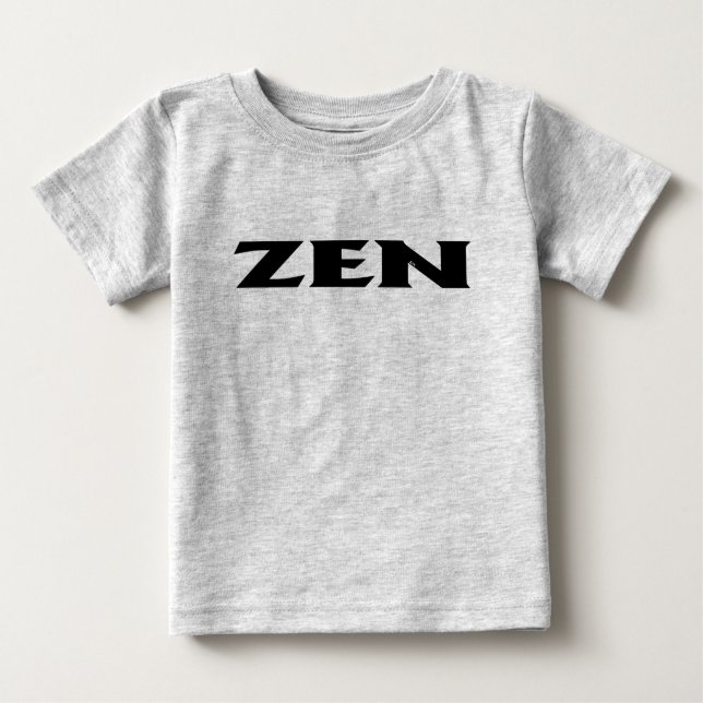Zen black baby grey T-shirt (Front)