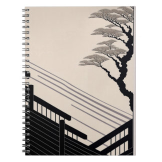 Zen Black Beige Japanese Minimalist Notebook