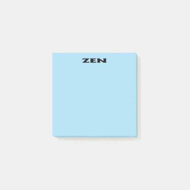 Zen black blue note pads (Front)