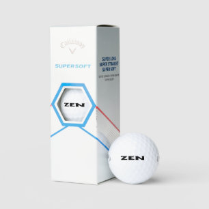 Zen black Callaway Supersoft golf balls 3 pk