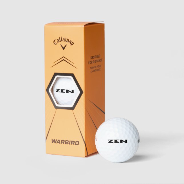 Zen black Callaway Warbird golf balls 3 pk (Packaging)