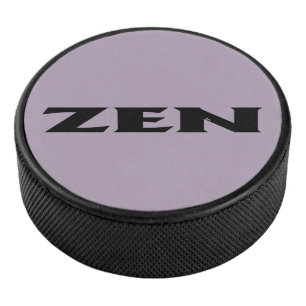Zen black gray hockey puck