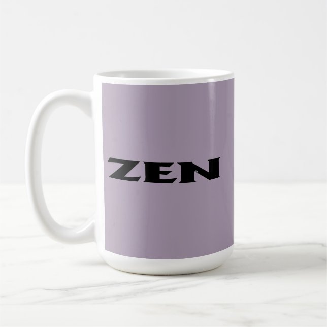 Zen black grey mug (Left)