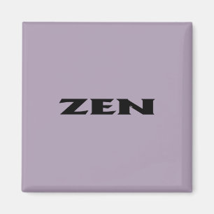 Zen black grey square magnet