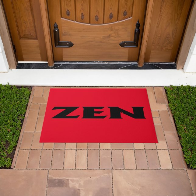 Zen black red doormat (Outdoor)