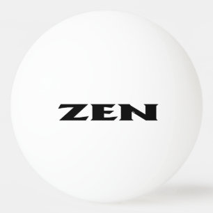 Zen black white 1-star ping pong ball