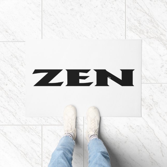 Zen black white doormat (Indoor)