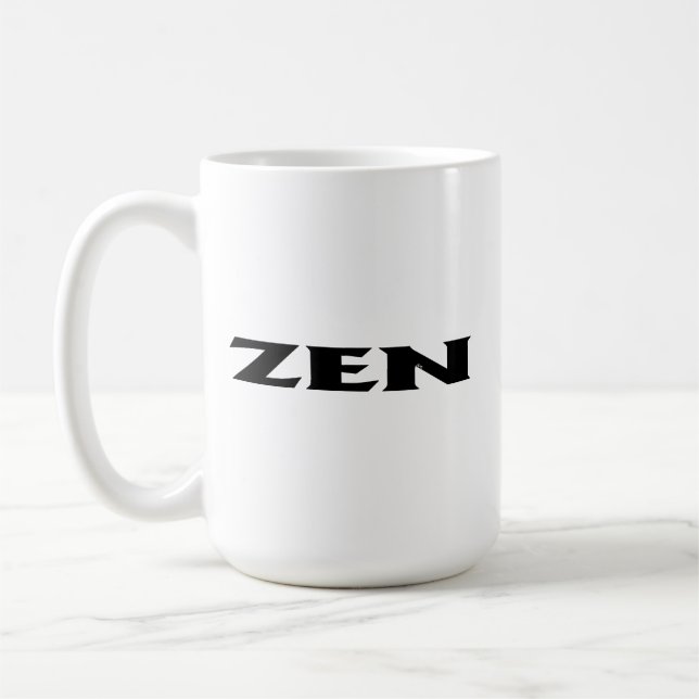 Zen black white mug (Left)