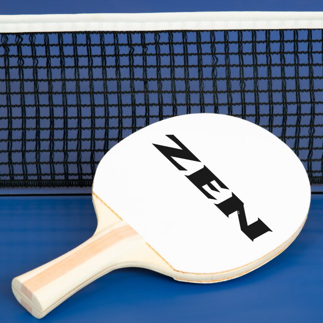 Zen black white ping pong paddle (Insitu)