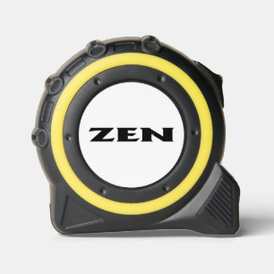 Zen black white yellow tape measure 1