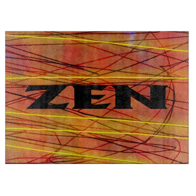 Zen black wire glass cutting board (Front)