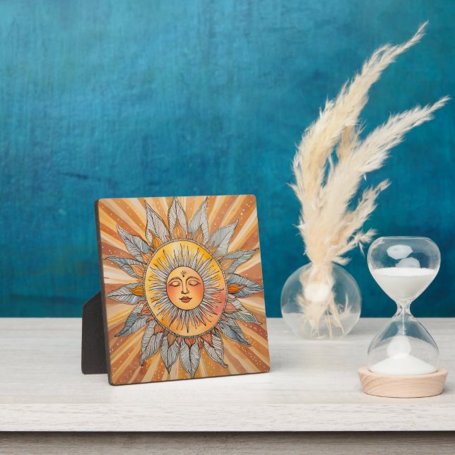 Zen Bohemian Sun Plaque (Insitu)