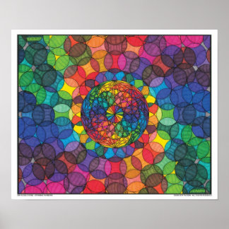 Zen Bubbleverse - Spinning Rainbows Print