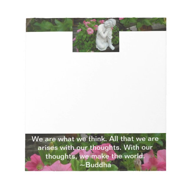 Zen Buddha 5.5x6" Notepad (Front)