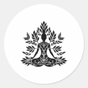 Zen Buddha Buddhist Spirituality Meditation Spirit Classic Round Sticker