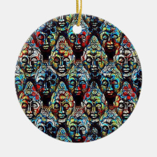 Zen Buddha Ceramic Ornament