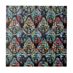 Zen Buddha Ceramic Tile