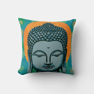 Zen Buddha Head Cushion