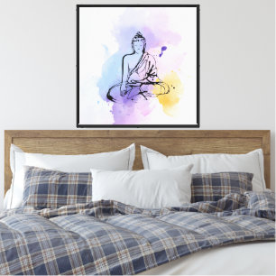 Zen Buddha Meditation Canvas Wall Art