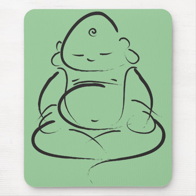 Zen Buddha Mouse Pad (Front)