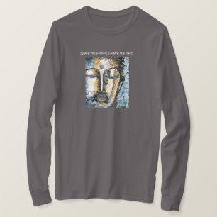 Zen Buddha Watercolor Art Men's Long Sleeve Shirt