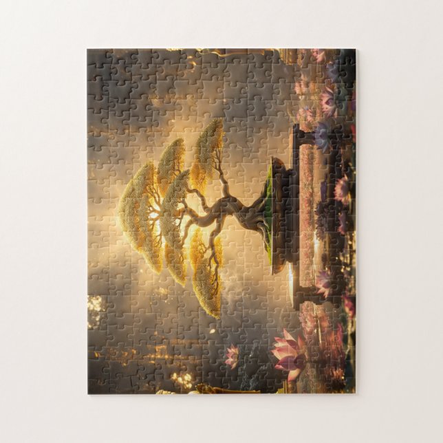 ZEN BUDDHISM - BONSAI TREE - JIGSAW PUZZLE (Vertical)