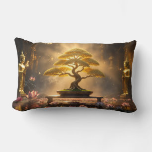 ZEN BUDDHISM - BONSAI TREE - LUMBAR CUSHION
