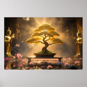 ZEN BUDDHISM - BONSAI TREE - Poster