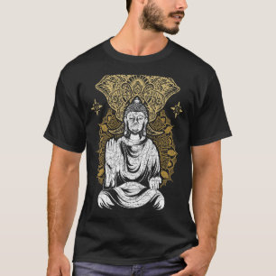 Zen Buddhism Mandala Spiritual Buddhist Elephant B T-Shirt