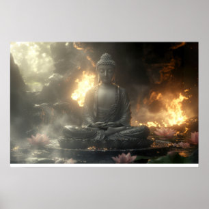 ZEN - BUDDHISM - MEDITATION POSTER