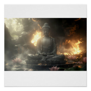 ZEN - BUDDHISM - MEDITATION POSTER