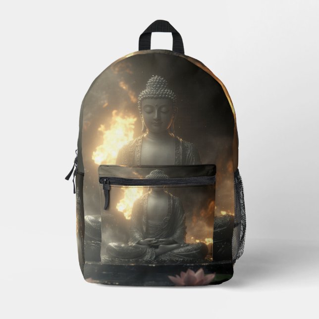 ZEN - BUDDHISM - MEDITATION PRINTED BACKPACK (Front)