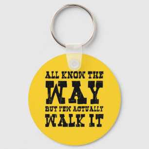Zen Buddhism Spaghetti Western Style Key Ring