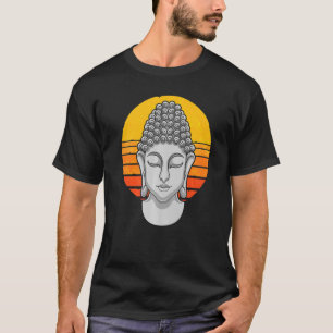 Zen Buddhism Spiritual Buddhist Retro Sunset Buddh T-Shirt
