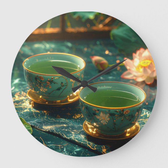 ZEN BUDDHISM - TEA CEREMONY LARGE CLOCK (Front)