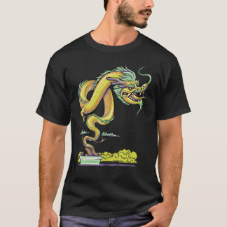 Zen Buddhist Japanese Aesthetic Dragon Bonsai Tree T-Shirt