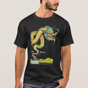 Zen Buddhist Japanese Aesthetic Dragon Bonsai Tree T-Shirt