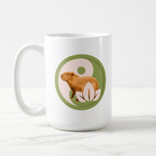Zen Capybara Yin Yang Peaceful Nature Coffee Mug