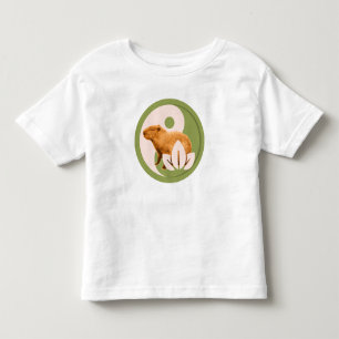 Zen Capybara Yin Yang Toddler T-Shirt