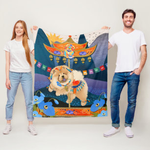 ZEN CARNIVAL Chow -Fleece blanket 3 sizes